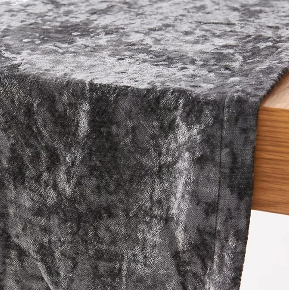 Anthropologie Linnea Crushed Velvet Table Runner - Picture 3 of 6